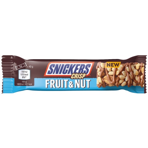Snickers Fruit & Nut Bar Crisp 18/1.4OZ (UK)