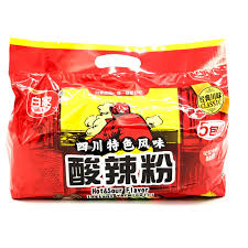 Baijia Hot & Sour Flavored Vermicelli 12bags/525g (China)