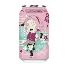 Ocean Bomb Naruto Sakura Sparkling Water Lychee 24/330mL (CHINA)