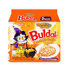 Samyang Buldak Spicy Ramen Noodles Quattro Cheese 8/5PKS (140g)