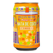 Ocean Bomb Mango Nata De Coco Tea 24/330mL (CHINA)