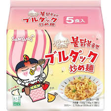 Samyang Buldak Spicy Chicken Ramen Noodles Cream Carbonara 8/5PKS (140g)