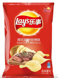Lay’s Chips Texas BBQ 22/70g (CHINA)