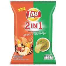 Lay's 2in1 Mixed Grilled Shrimp & Seafood 42g/48CT (THAILAND)