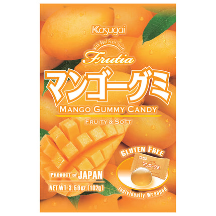 Kasugai Frutia Mango Gummy 2/12/3.59OZ