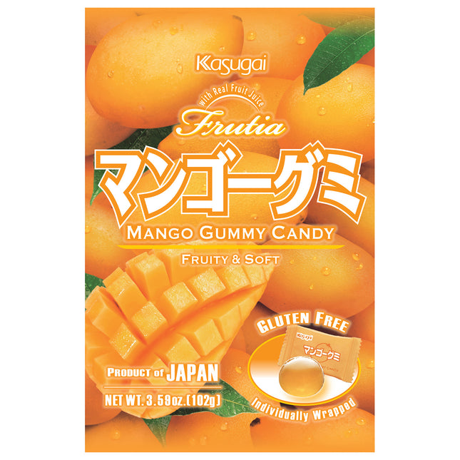 KASUGAI FRUTIA MANGO GUMMY 2/12/3.59OZ
