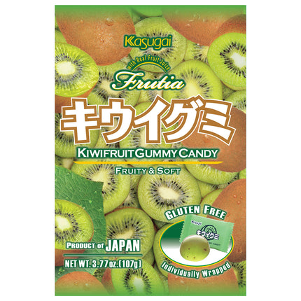 Kasugai Frutia Kiwi Gummy 2/12/3.77OZ