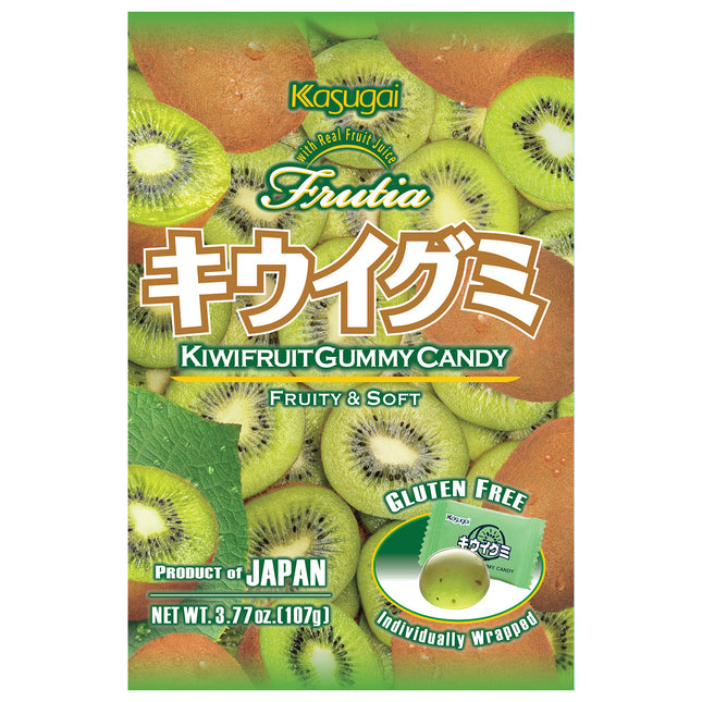 Kasugai Frutia Kiwi Gummy 2/12/3.77OZ