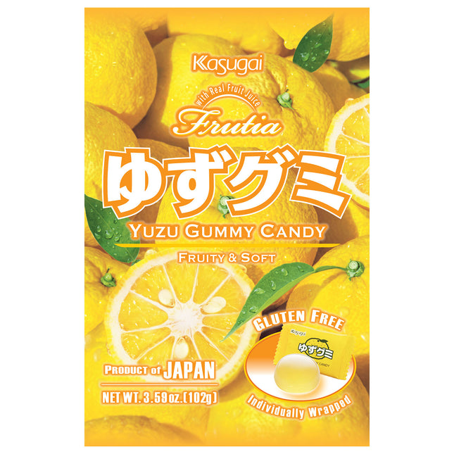 Kasugai Frutia Yuzu Gummy 2/12/3.59OZ