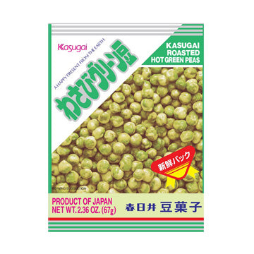 Kasugai Roasted Hot Green Peas 2/12/2.36OZ