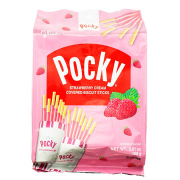 Glico Pocky Strawberry 9P 5/3.81OZ