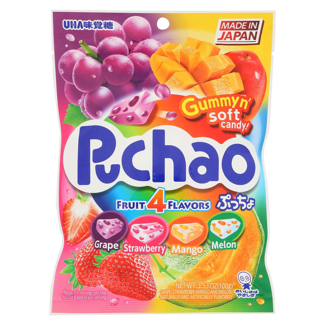 Uha Mikakuto Puchao Fruit 4 Flavors 6/3.53OZ