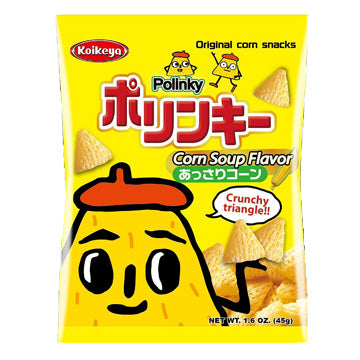 KOIKEYA POLINKY CORN SOUP CHIPS 10/1.59OZ