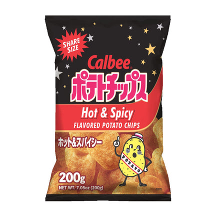 Calbee Japanese Potato Chips Hot & Spicy 12/7.05OZ