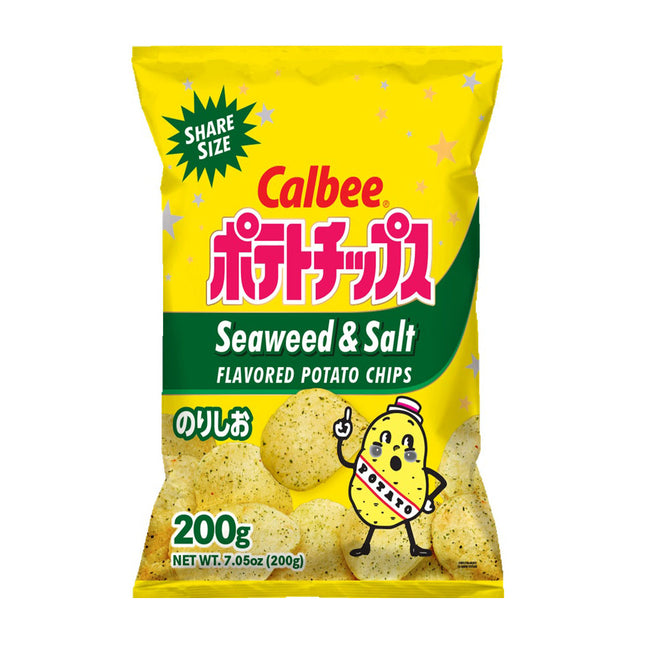 Calbee Japanese Potato Chips Salt & Seaweed 12/7.05OZ