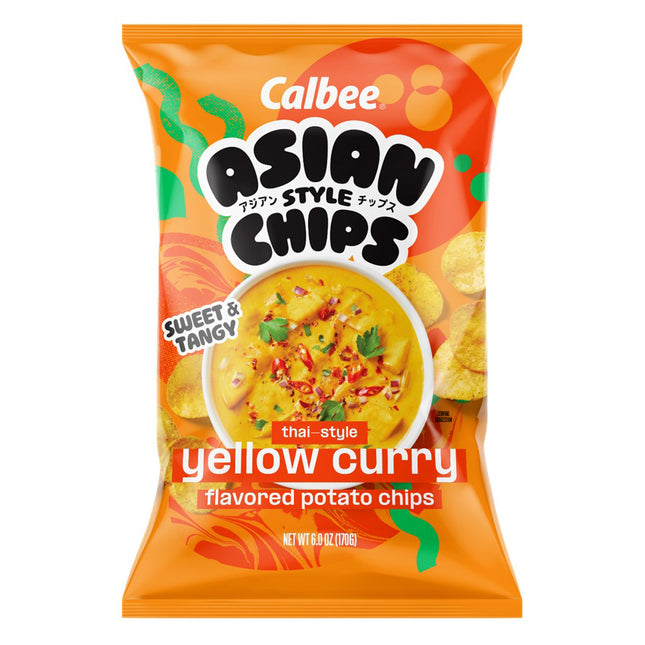 Calbee Asian Chips Thai Yellow Curry 12/6OZ