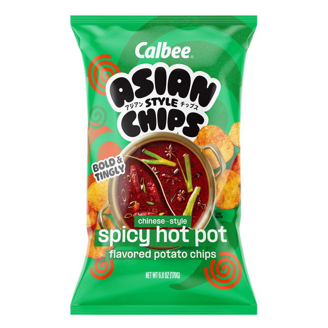CALBEE ASIAN CHIPS SPICY HOT POT 12/6OZ