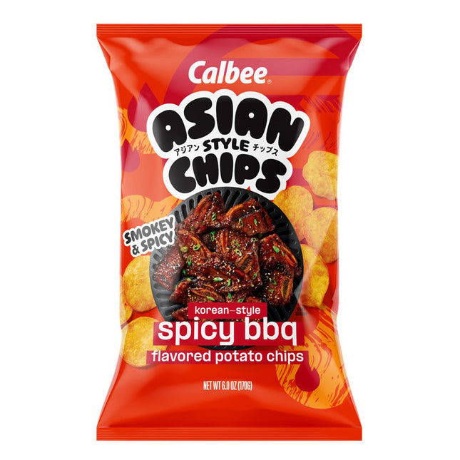Calbee Asian Chips Korean Spicy BBQ 12/6OZ