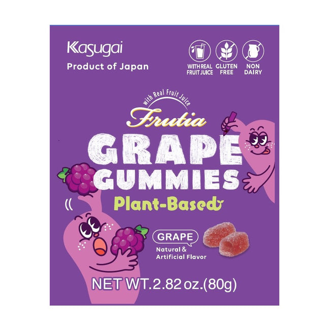 Kasugai Frutia Gummy Peach Plant Based 8/2.82oZ