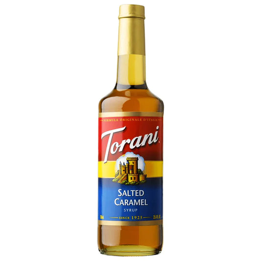 Torani Salted Caramel Syrup (750 mL Glass Bottle)
