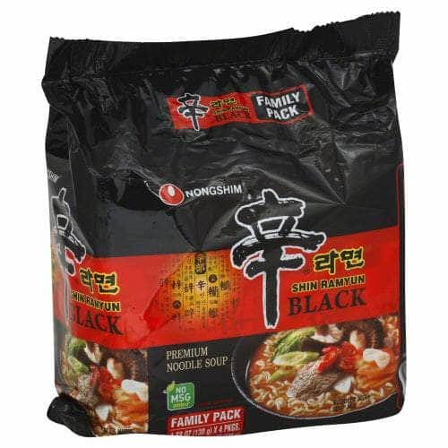 NIPPON SHOKKEN SHIN RAMEN BLACK 4PK/4BGS/130G