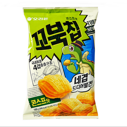 Orion- Turtle Chips Sweet Corn Flavor 20/70G (Korean)
