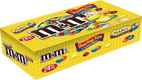 Mars M&M Peanut Butter Chocolate 24 ct (1.63 oz each)