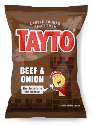 Tayto Beef & Onion Crisps 32/1.1OZ (Ireland)