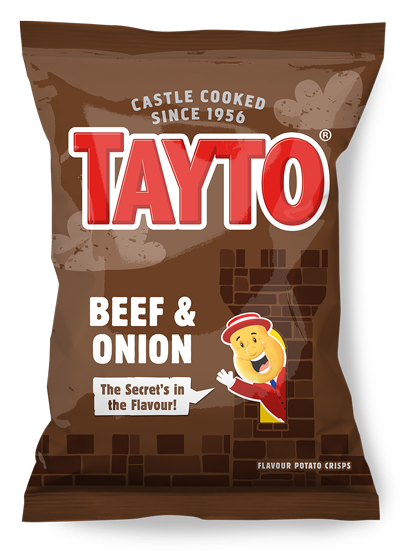 Tayto Beef & Onion Crisps 32/1.1OZ (Ireland)